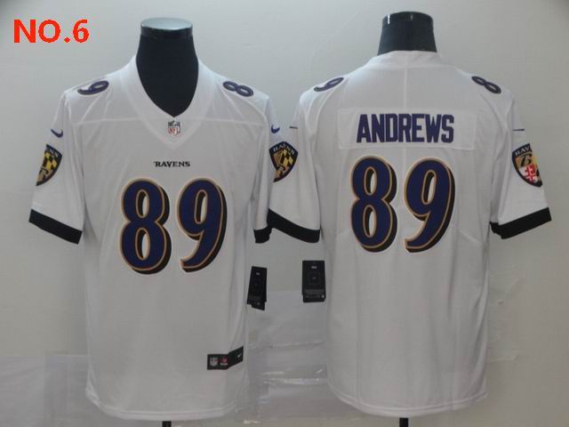 Men's Baltimore Ravens 89 Mark Andrews Jersey NO.6;